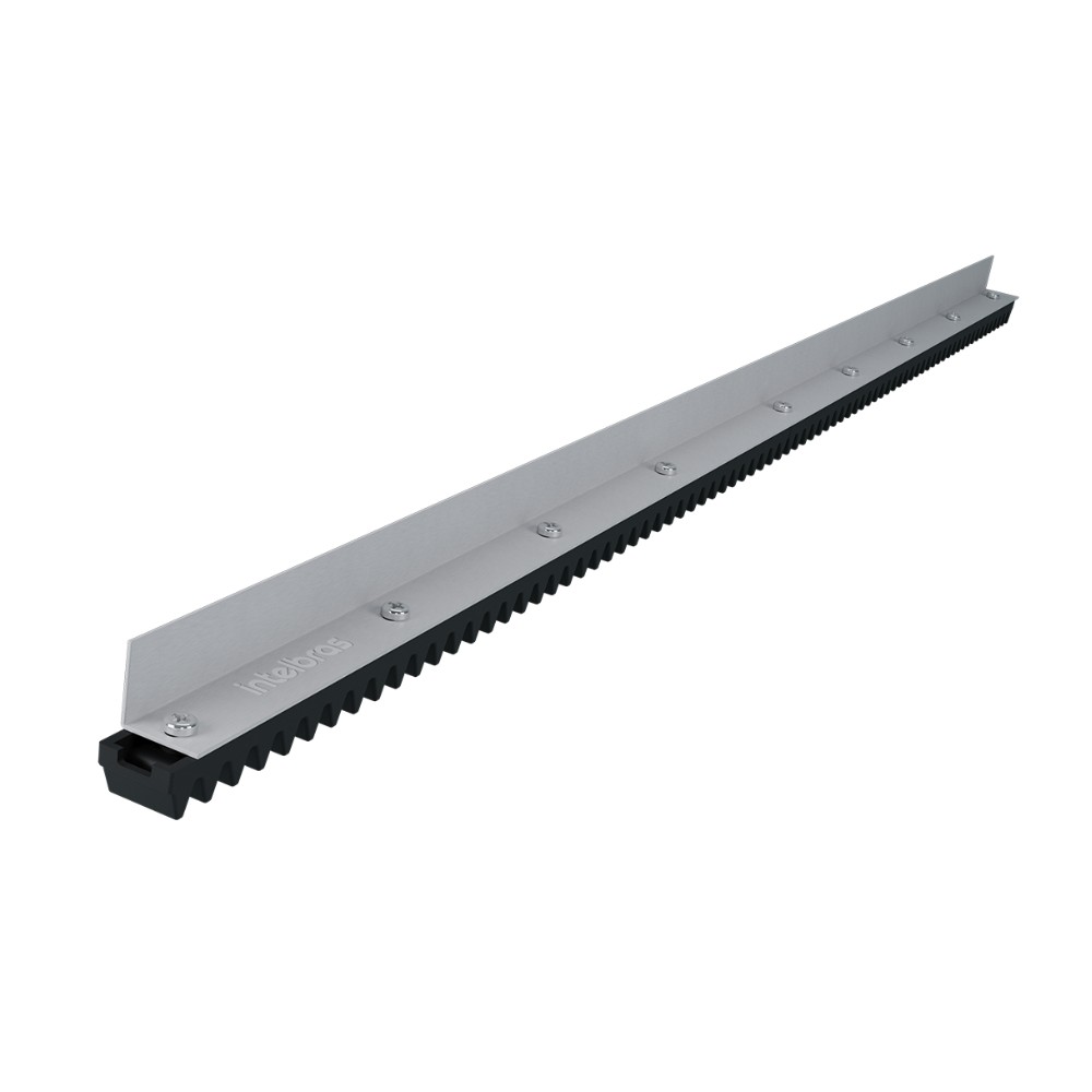 BARRA DE CREMALHEIRA DE ALUMINIO 1MT C/ GOMOS DE ABS - INTELBRAS