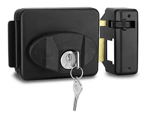 FECHADURA TRAVER UNO 12V PPA (PRETA) - PPA