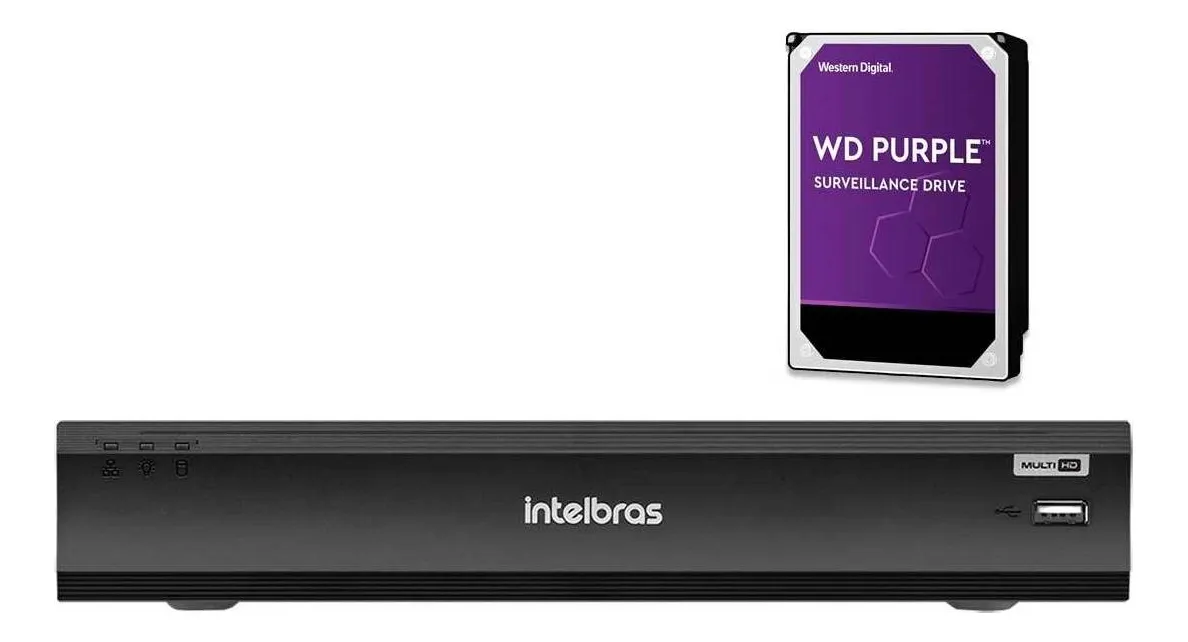 GRAVADOR DIGITAL DE VIDEO EM REDE INVD 3016 C/HD 2TB 16 CANAIS - 4K -  INTELBRAS