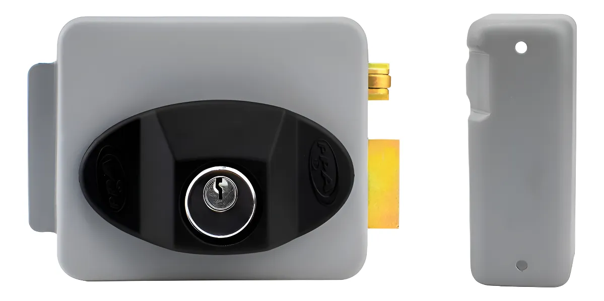 FECHADURA TRAVER UNO REVERSIVEL 12V PPA (CINZA) - PPA*