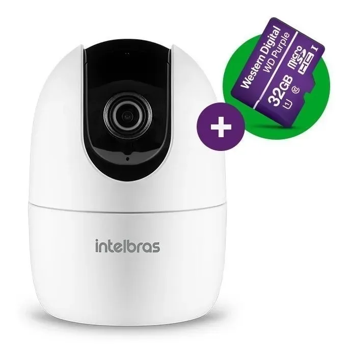 CAMERA WI-FI FULL HD IM4 C C/ MICROSD 32GB - INTELBRAS*