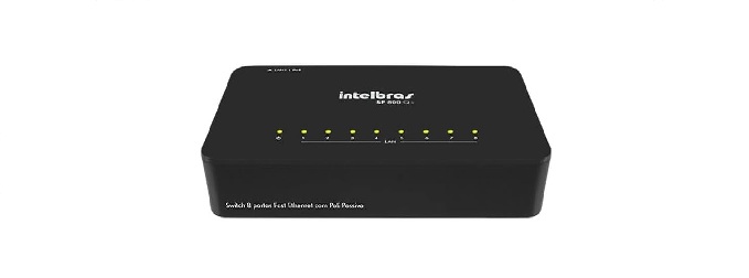 SWITCH GIGABIT ETHERNET 10/100/1000 NAO GERENCIAVEL 8P SG 800 Q+ CKD - INTELBRAS*