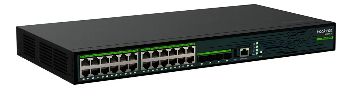 SWITCH GERENCIAVEL 24P + 4P SFP S3028G-PB MAX - INTELBRAS
