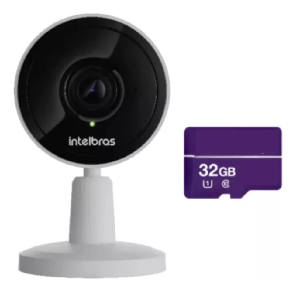 CAMERA DE VIDEO WI-FI HD IMX1 C/ MICRO SD 32GB - INTELBRAS*