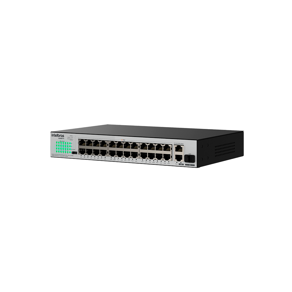 D - SWITCH FAST ETHERNET POE 24P S1026F-P - INTELBRAS*