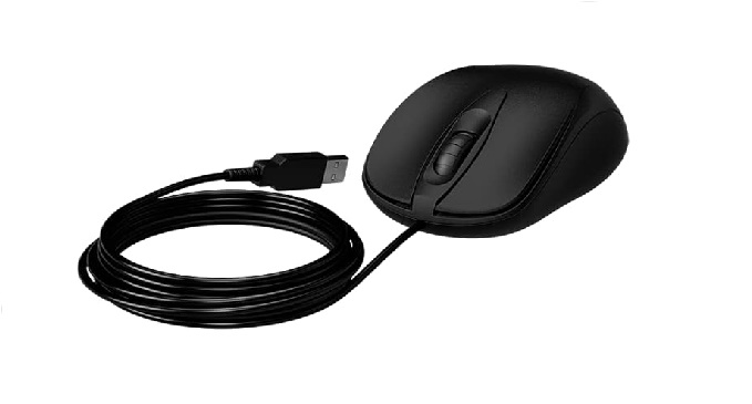 MOUSE INTELBRAS MCI10 -COM FIO PRETO - INTELBRAS*