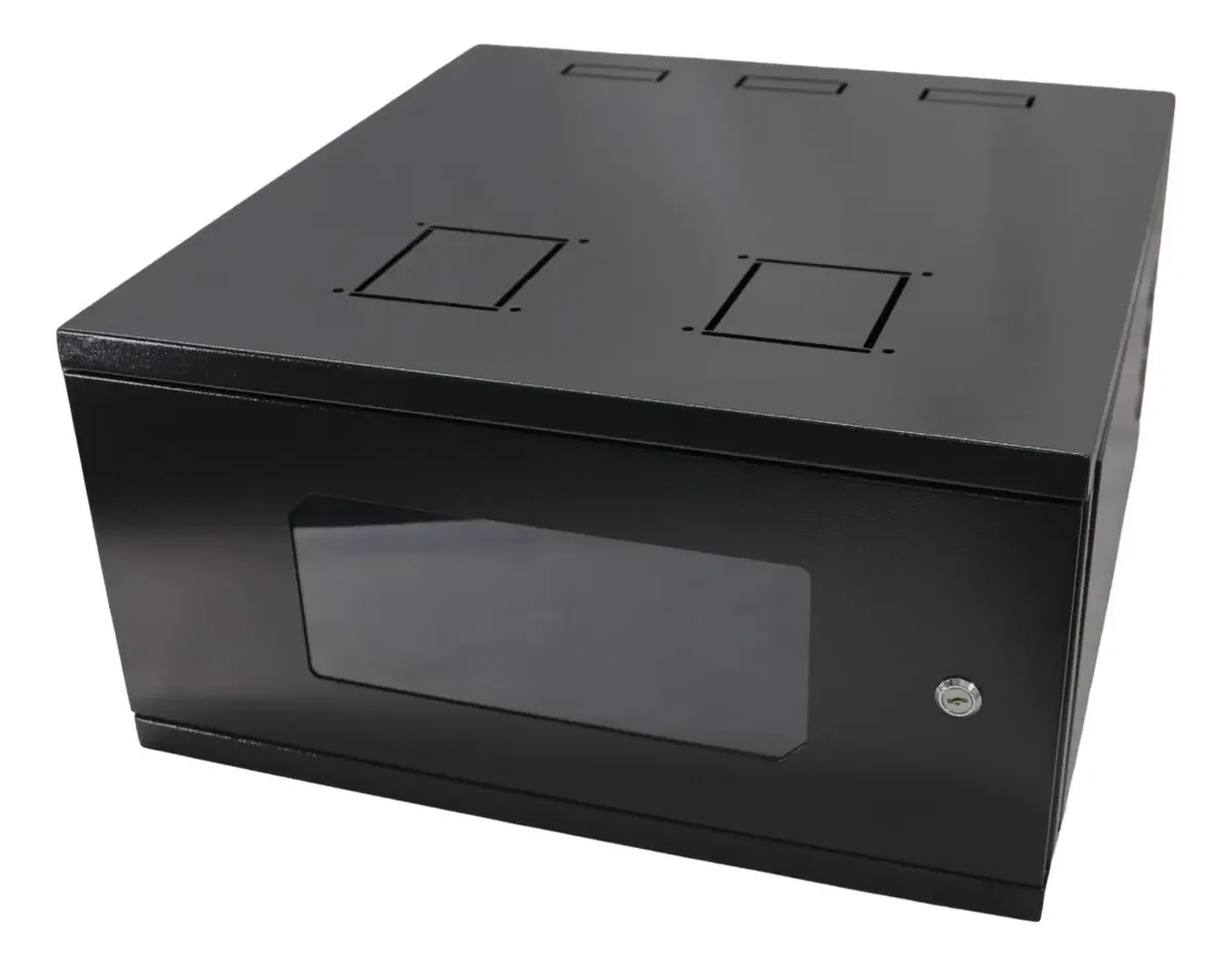 MINI RACK 5US X 470MM PRETO MONTADO SOLDADO - CONNEXER