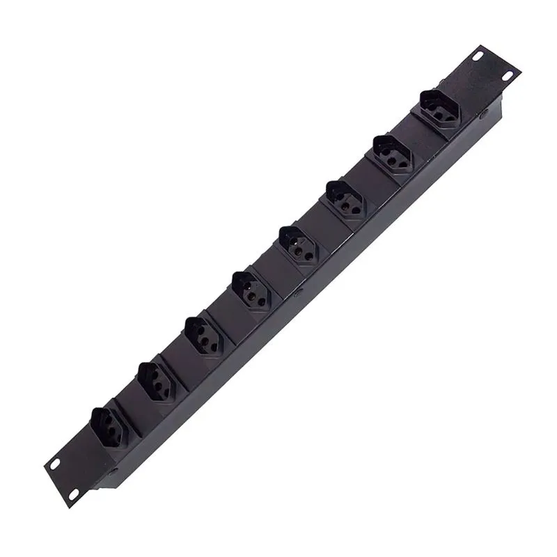 RÉGUA DE TOMADA CALHA ELETRICA 8 X 19 PT 10AMP - CONNEXER*