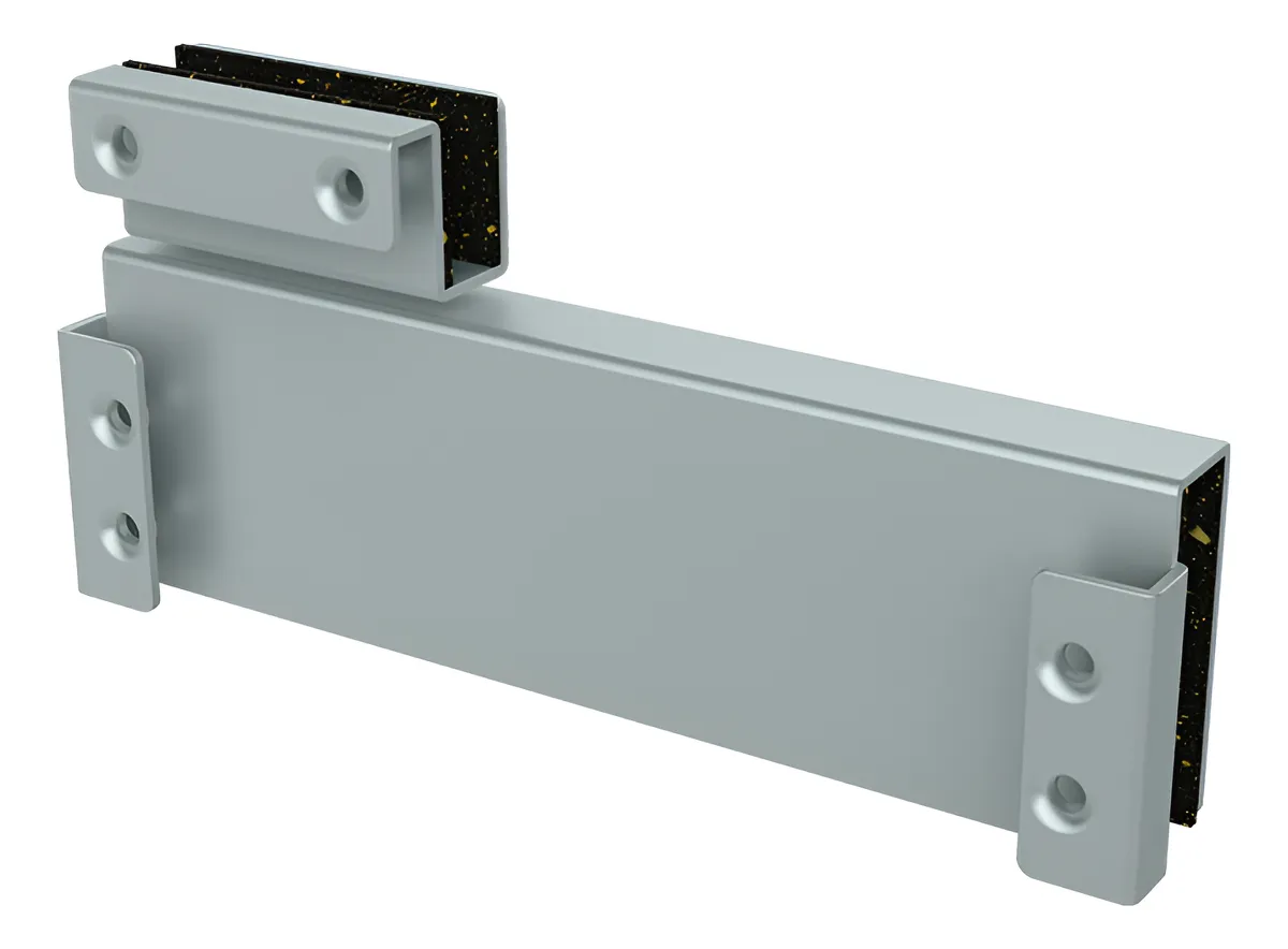 SUPORTE METALICO P/PORTA DE VIDRO MH 103 A PRATA - INTELBRAS