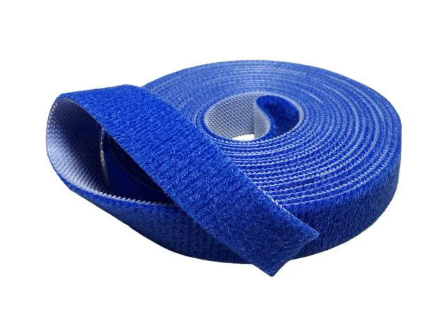 VELCRO DUPLA FACE PARA FIXAÇÃO DE CABOS AZUL 20MM X 3MT