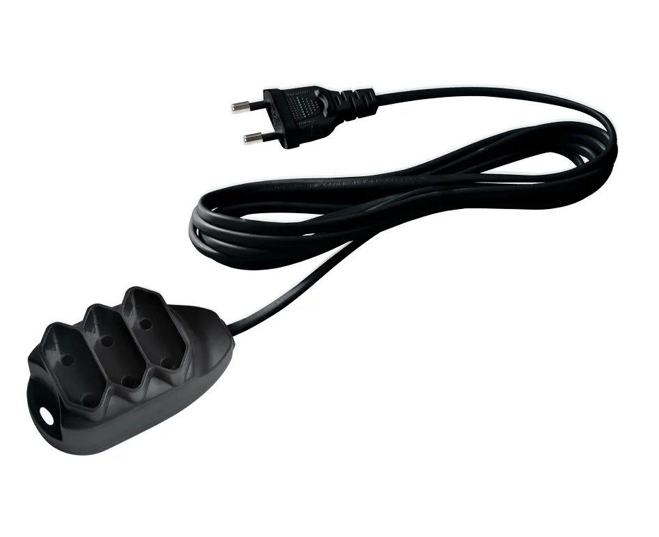 EXTENSAO ELETRICA 3 TOMADAS 2 PINOS 10A 10M PRETA EXT 2010 - INTELBRAS*