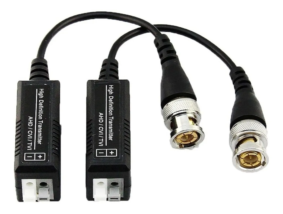 BALUN PAR PASSIVO 400 MTS – HDCVI, HDTVI, AHD (ENGATE RAPIDO)