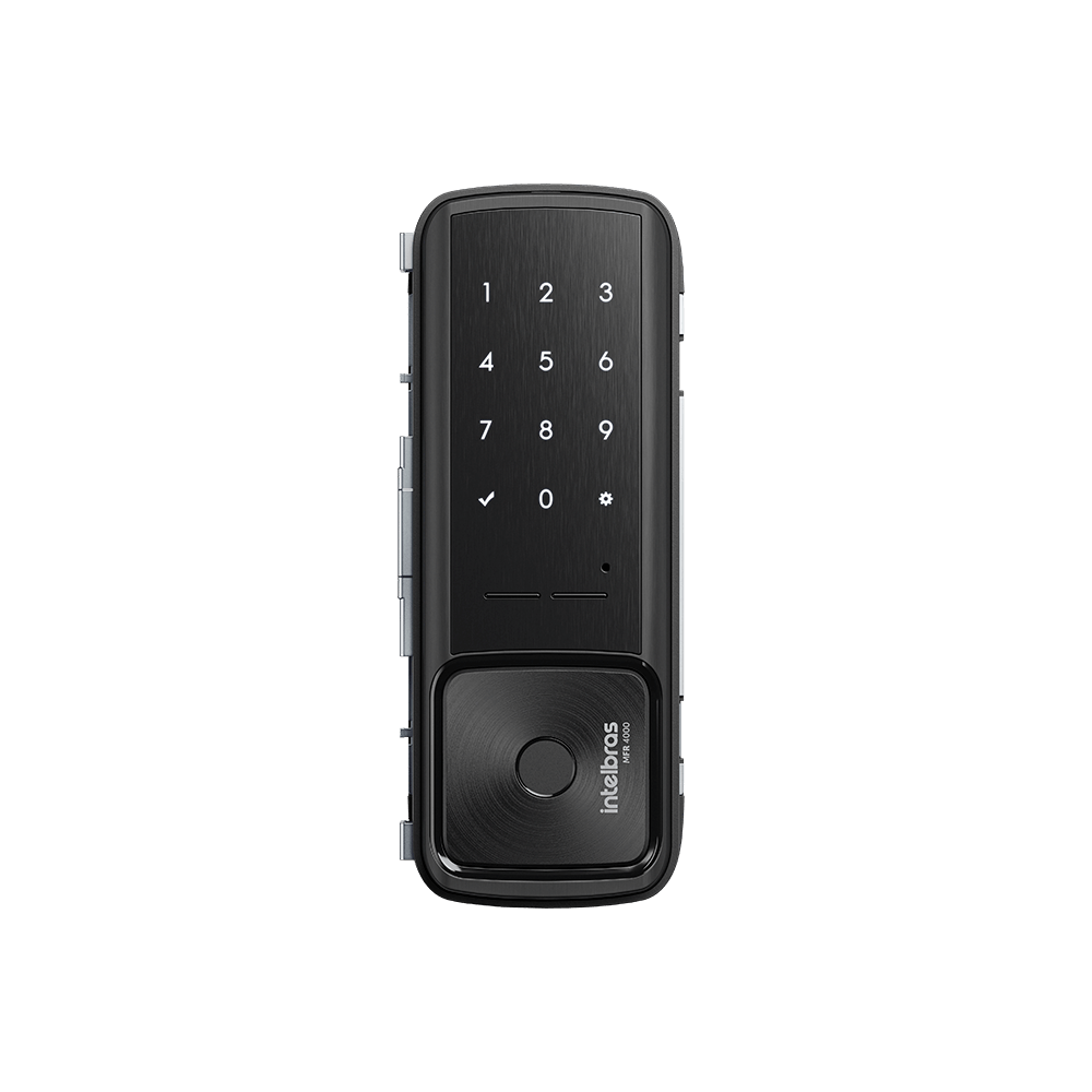 FECHADURA DIGITAL INTELIGENTE PARA PORTA DE VIDRO MFR 4000 BIOMETRIA - INTELBRAS*