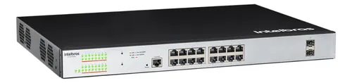 SWITCH GERENCIAVEL 16PG + 2PGBIC - SG 1602 POE MAX - INTELBRAS*