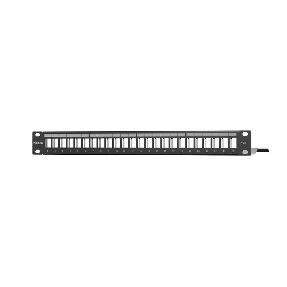 PATCH PANEL DESCARREGADO BLINDADO PPDB24 - INTELBRAS