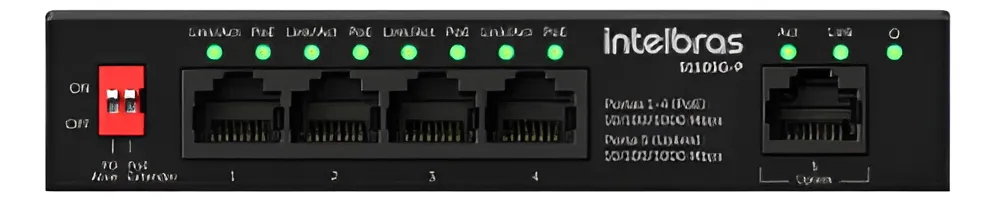 SWITCH NAO GERENCIAVEL POE 5 PORTAS 1000MBPS S1105G-P - INTELBRAS