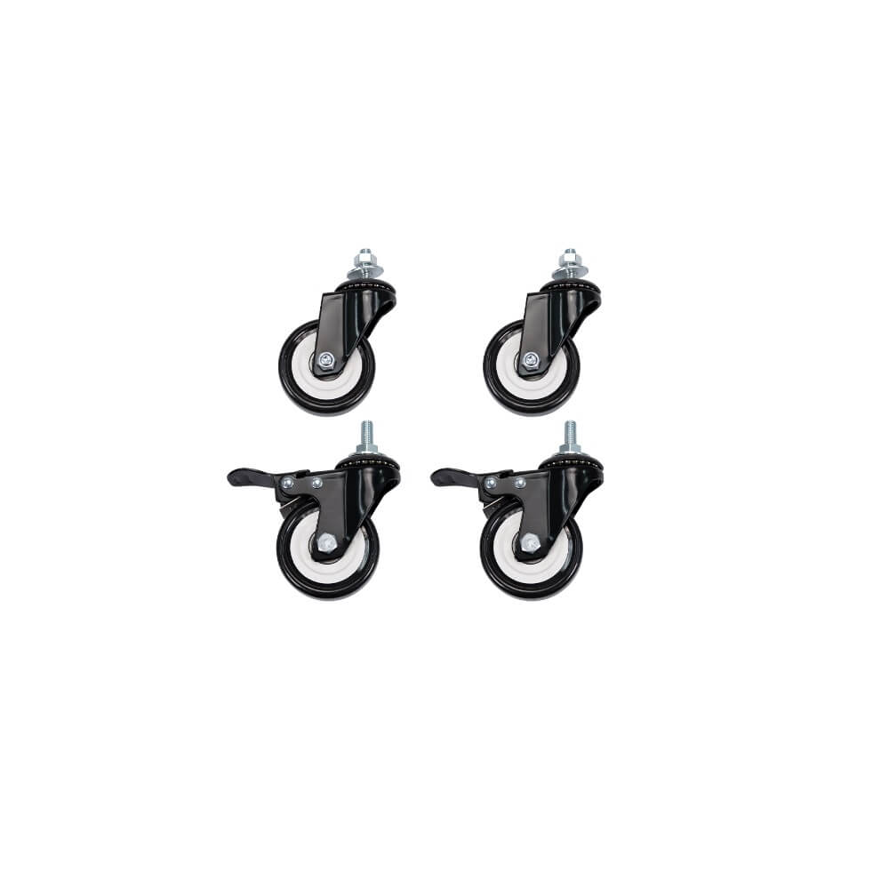 CONJUNTO RODIZIO METALICO P/RACK 4UN KRR 30MM - INTELBRAS