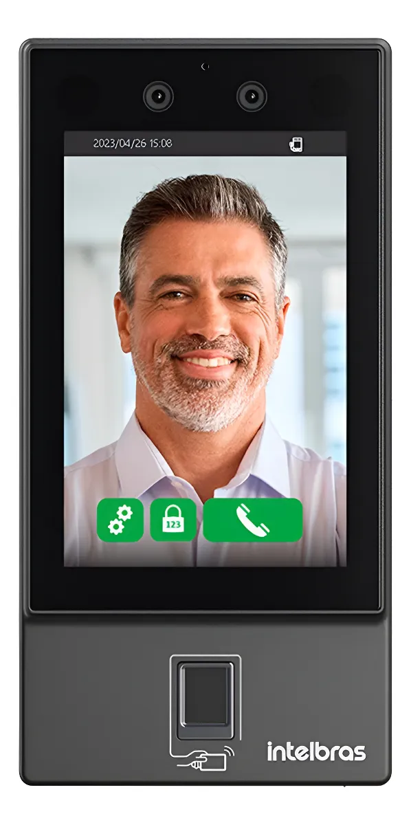 CONTROLADOR ACESSO RECONHECIMENTO FACIAL SS 3542 MF - INTELBRAS*