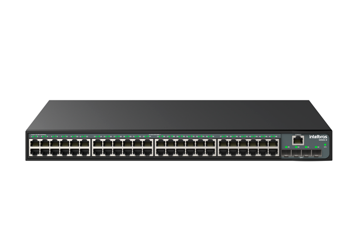 SWITCH GERENCIAVEL 48P + 4P SFP 10000 BASE-X POE S2352G-PB - INTELBRAS*