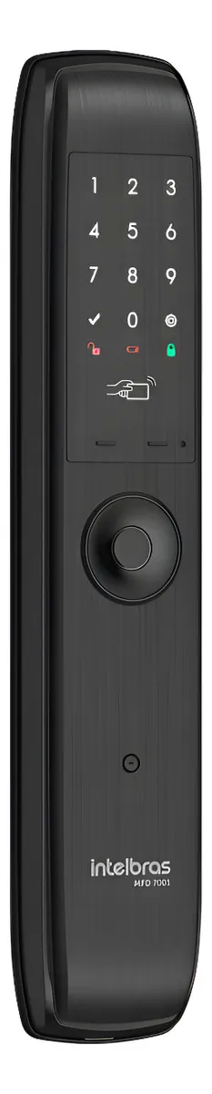 FECHADURA DIGITAL INTELIGENTE DE EMBUTIR MFD7001 PT - INTELBRAS*