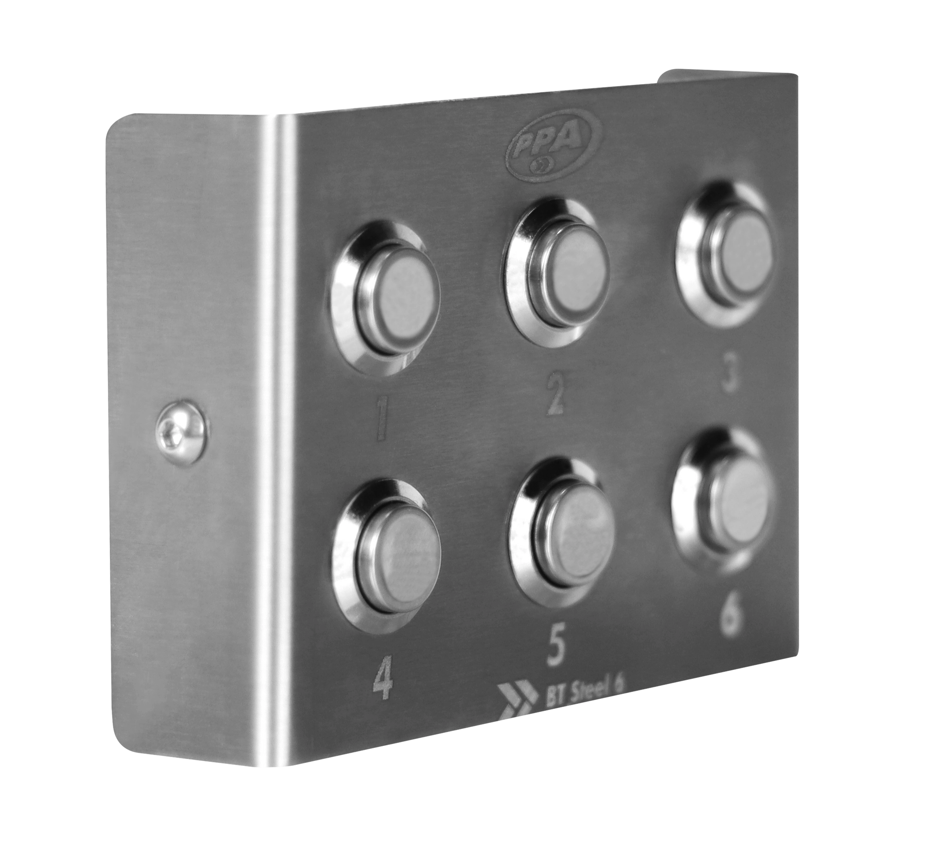 BOTOEIRA BT STEEL 6 BOTOES (INOX) - PPA