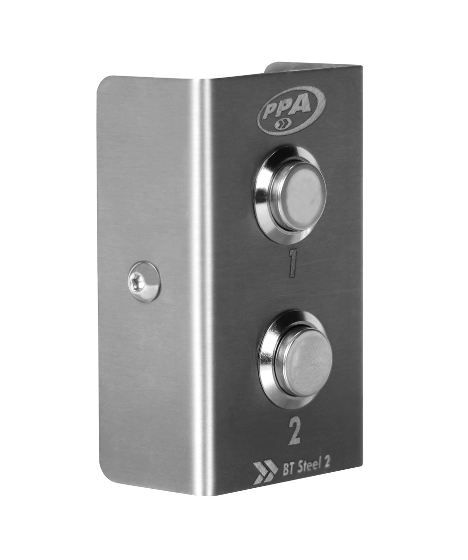BOTOEIRA BT STEEL 2 BOTOES (INOX) - PPA