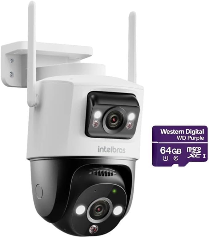 CAMERA VIDEO WI-FI IM9+ FULL COLOR C/MICRO SD 64GB - AM - INTELBRAS
