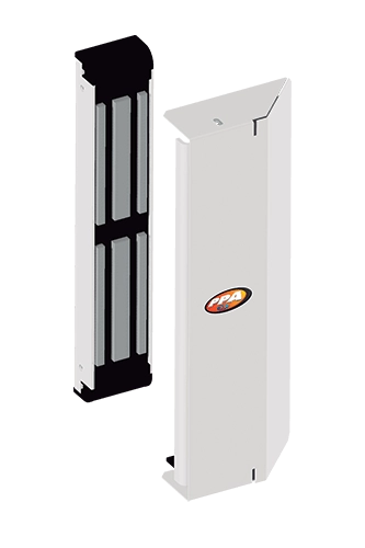 FECHADURA ELETROIMA P400 12V BRANCA (COM SENSOR E KIT UNIVERSAL) - PPA