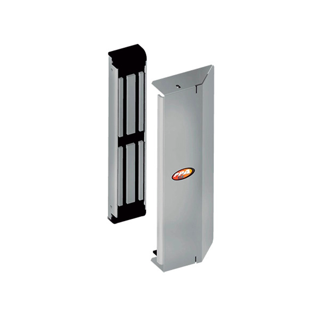 FECHADURA ELETROIMA P400 12V CINZA (COM SENSOR E KIT UNIVERSAL) - PPA