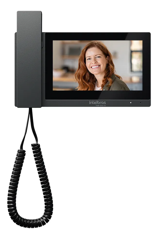 TERMINAL INTERNO VIDEO PORTEIRO TVIP 2231 HS PRETO - INTELBRAS*