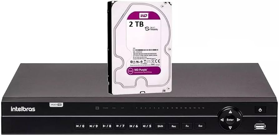 GRAVADOR DIGIGITAL DE VIDEO NVD 1432 C/HD 4TB - 32 CANAIS - AM- INTELBRAS