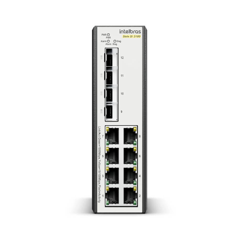 SWITCH GERENCIAVEL SI 3100-8G-4S AC - INTELBRAS