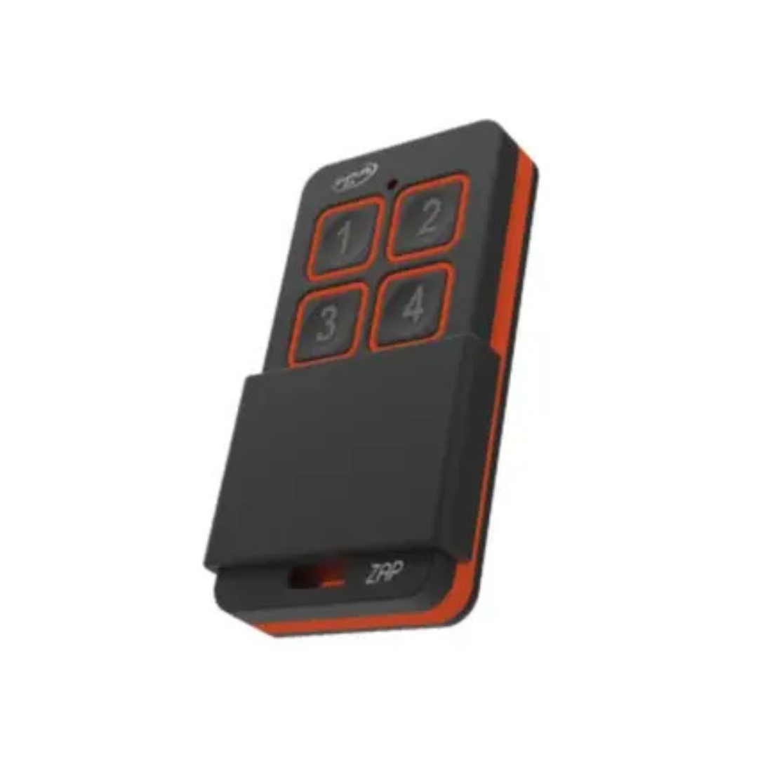 CONTROLE REMOTO ZAP 4B (PORTA BR1) (PRETO / LARANJA) - PPA