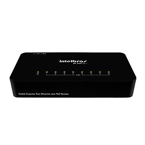 SWITCH 8 PORTAS FAST ETHERNET SF 800 Q+ - INTELBRAS