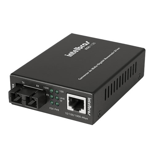 CONVERSOR DE MIDIA FAST ETHERNET FASTMONO KFS 1120 INTELBRAS *
