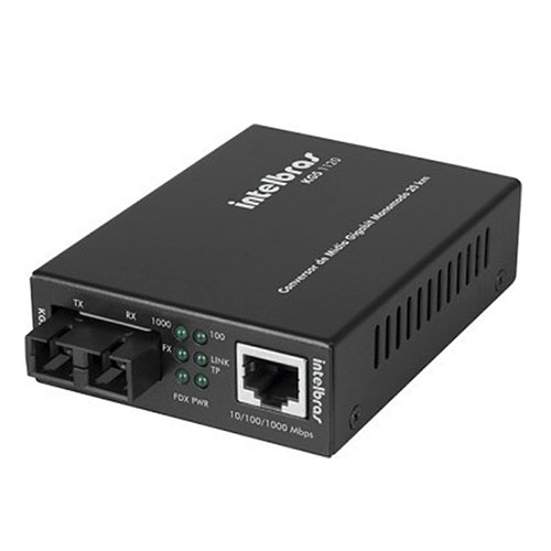 CONVERSOR DE MIDIA FAST ETHERNET MONOMODO KFSD 1120A INTELBRAS*