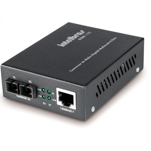 CONVERSOR DE MIDIA GIGABIT ETHERNET MONOMODO KGS 1120 INTELBRAS*
