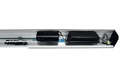 CONJUNTO PORTA SOCIAL TORE VIDRO 2F 4,00MTS BRUSHLESS 220V (ALUMINIO)CARGA (150 KG) - PPA