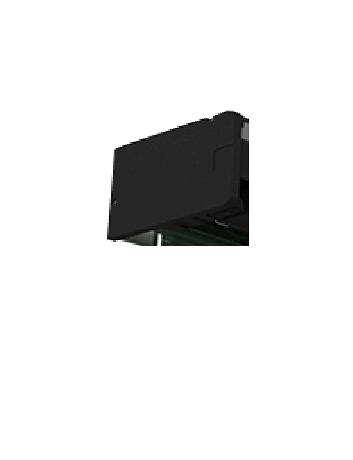 TAMPA DO TRILHO PORTA SOCIAL TORE 5,10MTS PRETO (COD. 29214) - PPA