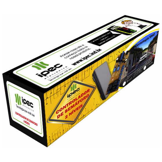 CONTROLADOR DE SEMÁFORO 2 NÍVEIS BIVOLT IPEC