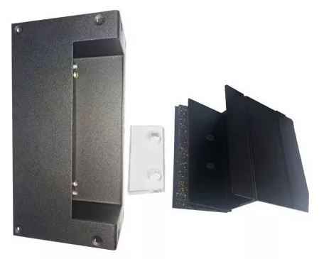 SUPORTE FECHADURA FS150 PRETO ATM S/ QUEBRA VIDRO - INTELBRAS