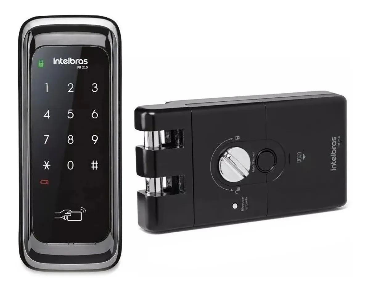 FECHADURA DIGITAL DE SOBREPOR PORTA DE CORRER FR 210 - INTELBRAS*
