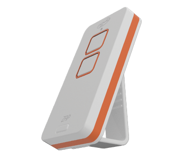 CONTROLE REMOTO ZAP 2B 433MHZ (BRANCO / LARANJA) - PPA