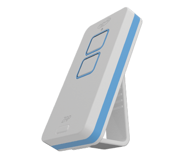 CONTROLE REMOTO ZAP 2B 433MHZ (BRANCO / AZUL) - PPA