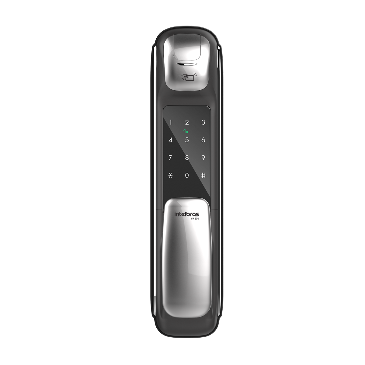 D - FECHADURA DIGITAL DE SOBREPOR COM BIOMETRIA FR630 - INTELBRAS*