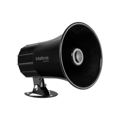 SIRENE CORNETA 120 DB SIR 3000 PRETA - INTELBRAS*