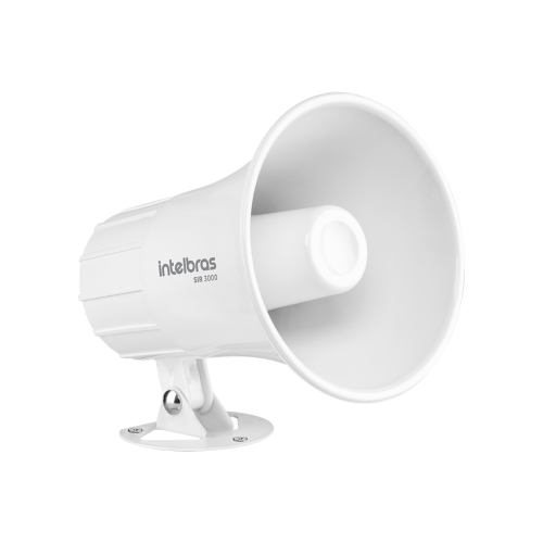 SIRENE CORNETA 120 DB SIR 3000 BRANCA - INTELBRAS* *