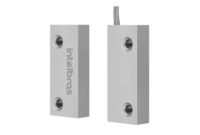 SENSOR MAGNETICO COM FIO XAS PORTA DE AÇO MINI - INTELBRAS*