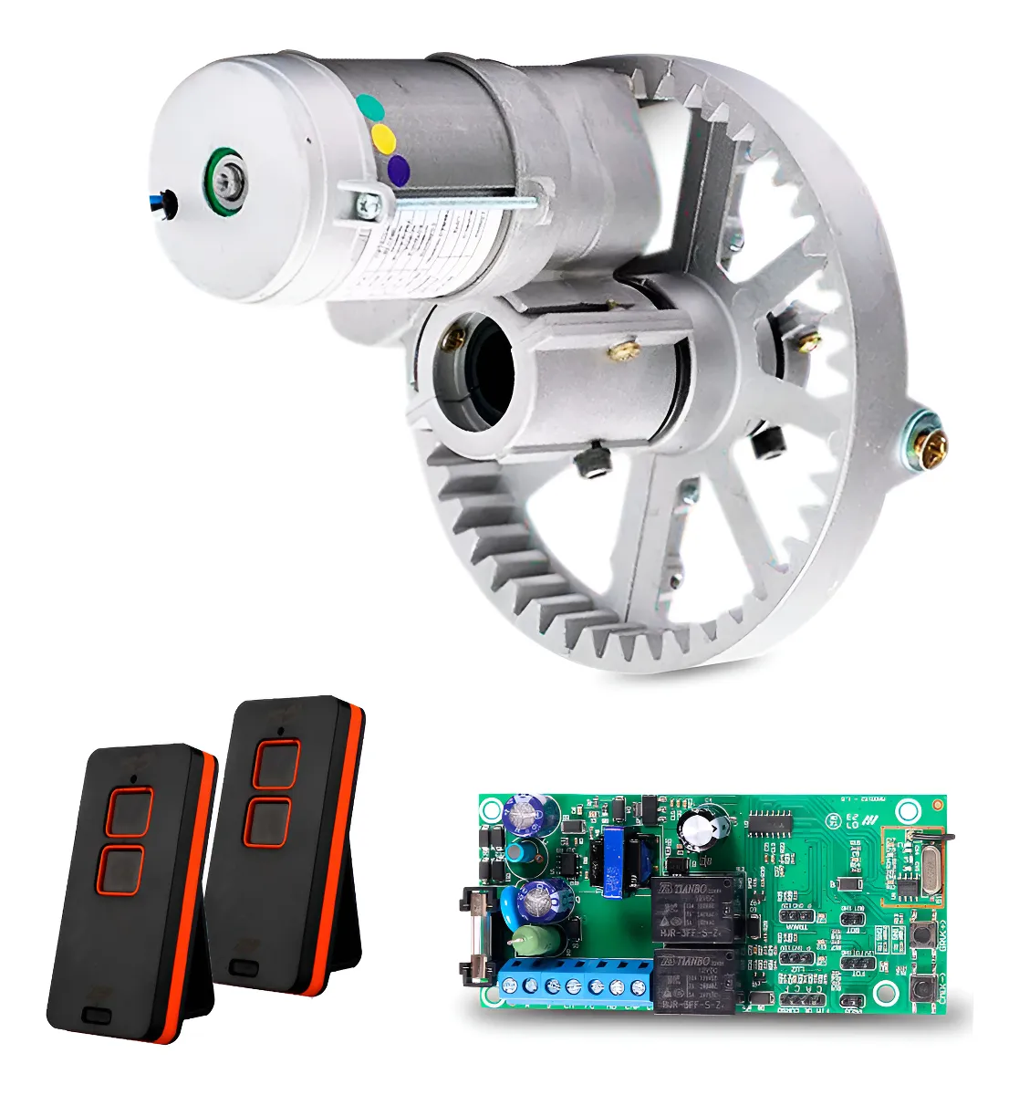 CONJ MAQUINA PARA PORTA DE ENROLAR ROLLER 127V 60HZ - CREM ALUM. + KIT ELETRONICO(ME 02-KC)-PPA