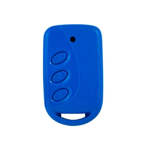 CONTROLE REMOTO 3 BOTÕES SLIM 433MHZ AZUL - HITRON